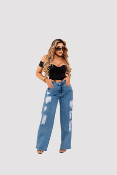 Calça Wide Leg Ref 912025 na internet