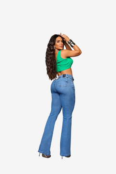 Calça Flare Ref 112025 - Preta Madá Jeans