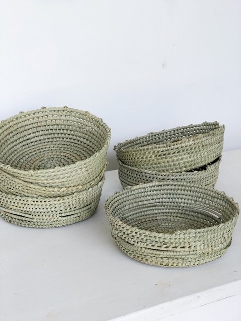 Paneras redondas de palma