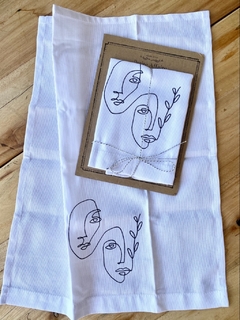 Guest Towel Art Faces - comprar online
