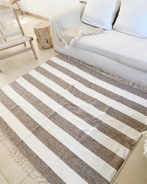 Alfombra Arpillera y Crudo