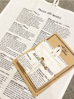 Paño de Cocina Lino Sales del Mundo - Gramineasdeco
