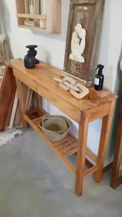 Consola con cajones recta paraíso 1.20 en internet