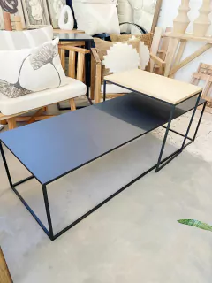 Set mesas magnus hierro y madera