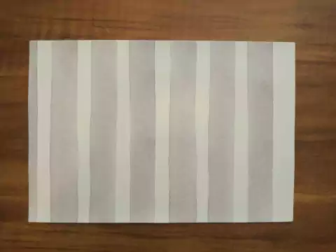 Individual Ecocuero rectangular- Rayas grises