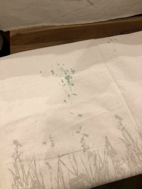 Mantel Floral Aqua - comprar online