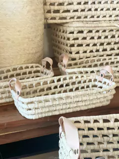 Canasto palma trenzada chico en internet