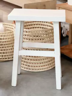 Banqueta rustica alta emi white - comprar online