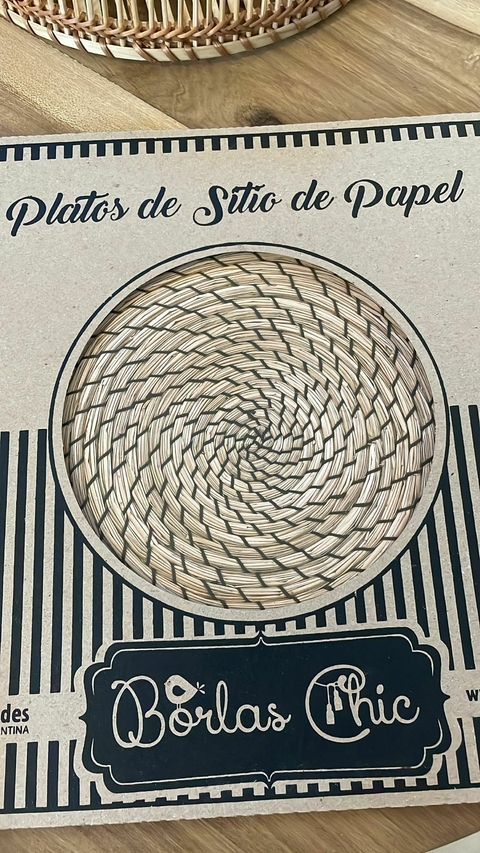 Plato de sitio papel fibras 1 - comprar online