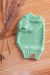 Suéter de malha para pets na cor mint, leve e de manga curta, com lindo trabalho em tricot.