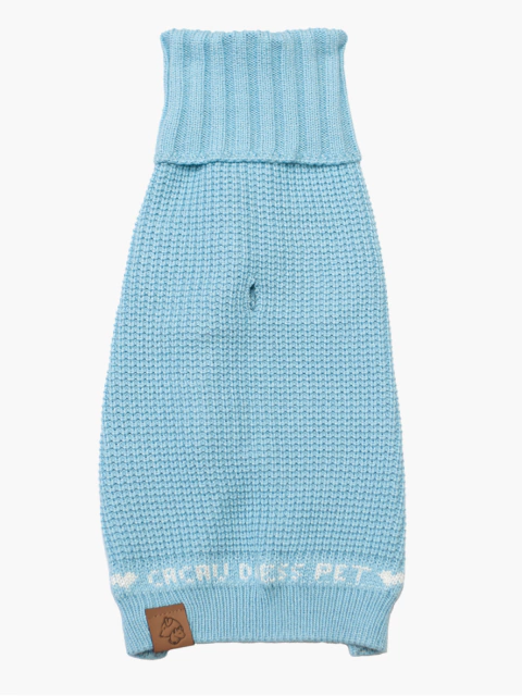 tricot gola alta para pet