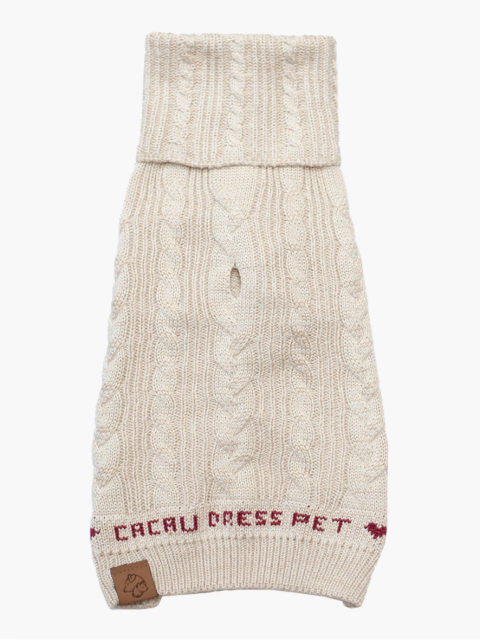 trico gola alta para cachorro