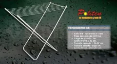 Tendedero Para Tender Ropa Plegable 10 Varillas 1m X 52cm - comprar online