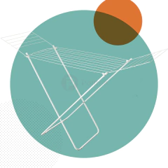 Tendedero Plegable Con Alas Para Tender Ropa 125x45cm en internet