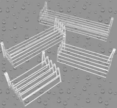 Tendedero Extensible Para Tender Ropa Ancho 80cm 10 Varillas - tienda online