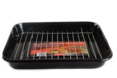 Asadera Enlozada Con Rejilla Desgrasadora Para Horno 26x31cm - comprar online