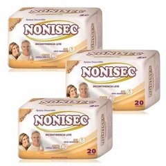 Apósito Para Incontinencia Leve Nonisec Pack 60un Con Gel
