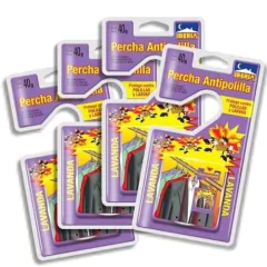 Percha Antipolilla Lavanda Iberia X 4un Protege Ropa Perfuma