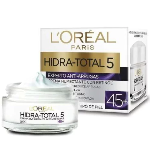Crema Antiarrugas Loreal Hidra Total 5 45+ Con Retinol