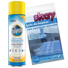 Limpiador De Electrónicos Blem Aero + Paños De Limpieza Skay