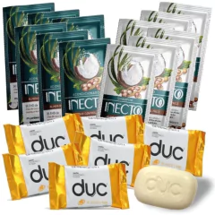 Combo Hotel 240 Jabones 15g+ 240 Shampoo+240 Enjuague Sachet