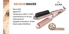 Gama Digital Waver & Brush Cepillo Rizador Color Rose Gold