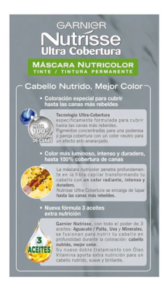 Coloracion Tintura Permanente Kit Nutrisse Ultra Cobertura - Tienda Ramona
