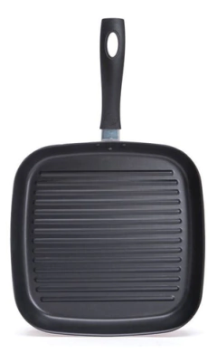 Bifera Sarten Cuadrada Antiadherente Ilko Acanalada 28cm - Tienda Ramona