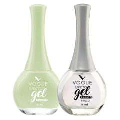 Esmalte De Uñas Vogue Efecto Gel Color Valiente + Brillo