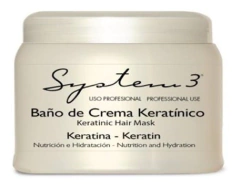 Baño De Crema Keratinico System-3 Mascara Capilar 250g - tienda online