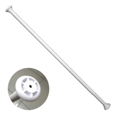 Imagen de Barral Cortina De Baño Aluminio Eliplast Largo 1 A 2m Blanco