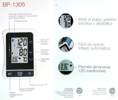 Tensiometro Digital De Brazo Gama Bp1305 A Pila 120 Memorias - Tienda Ramona