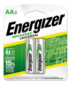 Pilas Recargables Aa Energizer Recharge Nh15-2000 1.2v Blister 2un
