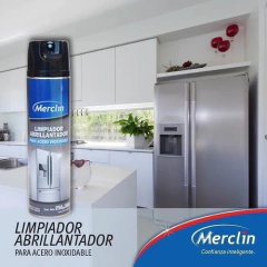 Limpiador Abrillantador Acero Inoxidable Merclin - Tienda Ramona