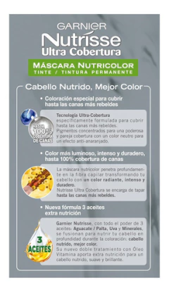 Coloracion Tintura Permanente Kit Nutrisse Ultra Cobertura - Tienda Ramona