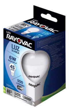 Lampara Led Luz Blanca Dia Rayovac 6w = 45w 550 Lumenes en internet