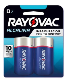Pilas Alcalinas D Rayovac Pack 2 Pilas De Alta Energia - comprar online