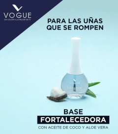 Base Fortalecedora De Uñas Vogue Efecto Spa Coco Y Aloe Vera en internet