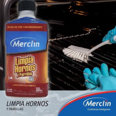 Limpia Hornos Y Parrilas Gel Merclin Desengrasante En Frio - Tienda Ramona