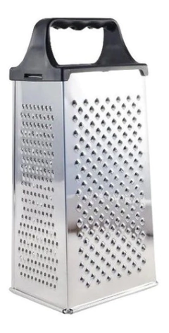 Rallador De Queso Multiuso 4 Caras Estañado Mango Plastico en internet