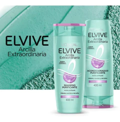 Shampoo Y Acondicionador Elvive Arcilla Purificante 400ml - Tienda Ramona
