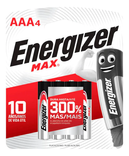Pila Aaa Energizer Max Alcalina Pack 4 Unidades - comprar online