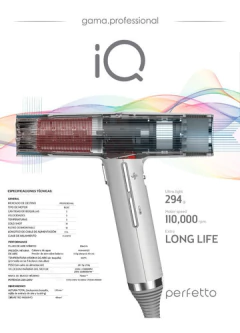 Secador De Pelo Profesional Gama Iq Perfetto 2000w Ligero en internet