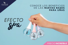Base Fortalecedora De Uñas Vogue Efecto Spa Coco Y Aloe Vera - tienda online