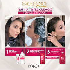 Kit De Coloración Excellence Creme L'oréal Paris Tono Tono 6.660 Rojizo Profundo - comprar online