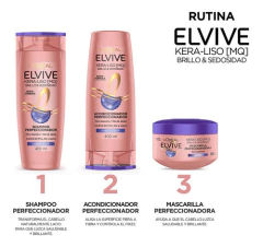 Shampoo Y Acondicionador Elvive Kera-liso Brillo 400ml - Tienda Ramona