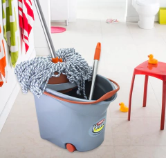 Mopa Lampazo Microfibra + Balde Escurridor Iberia Seca Mop en internet