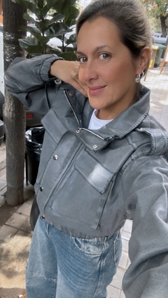 Campera Roxy negro gastado