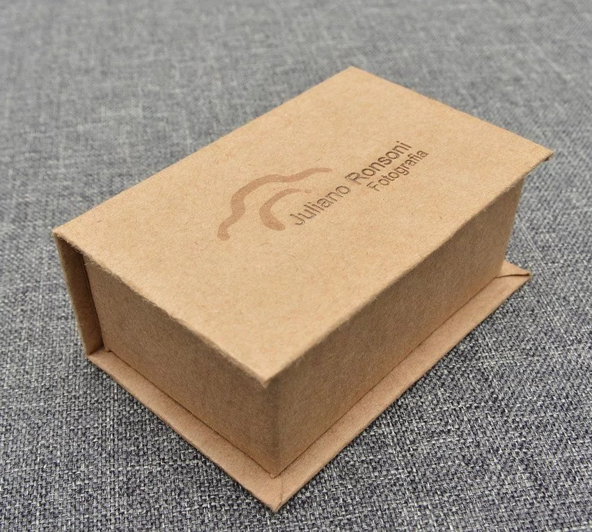 Caixa pen drive Papel Kraft