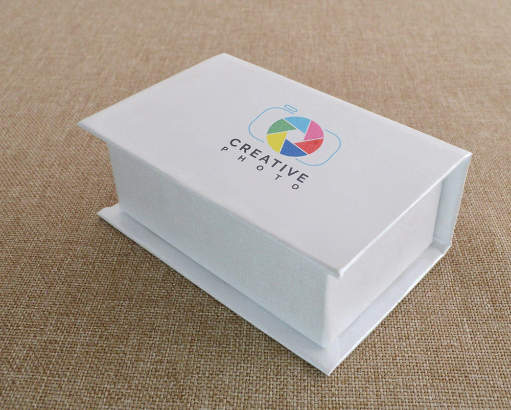 Caixa pen drive logo colorido